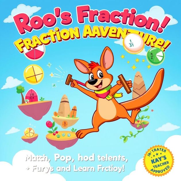 Roo’s Fraction Adventure - Jabali AI Poster