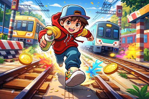 Subway Rush Runner - Jabali AI Poster