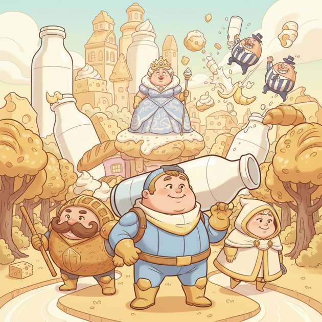 Milk Bottle Mayhem - Jabali AI Poster