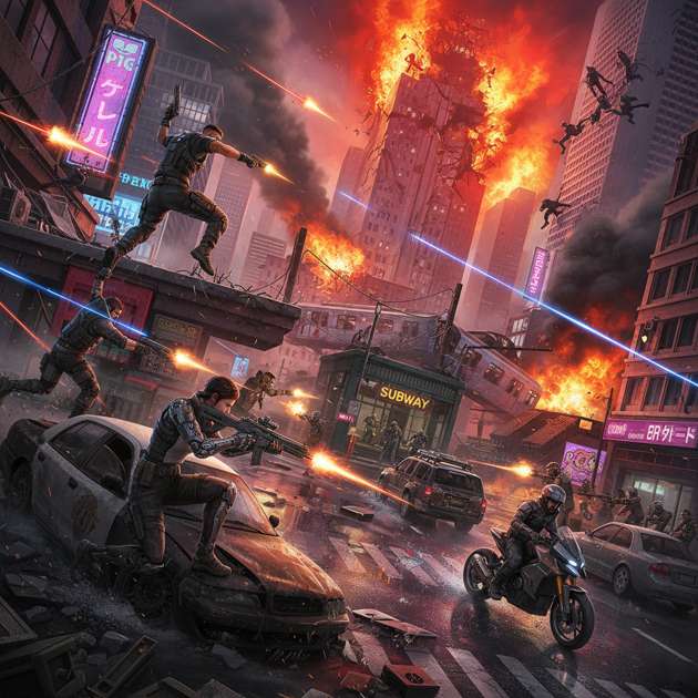 Urban Survival Arena - Jabali AI Poster
