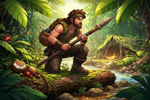 Jungle Feast Quest - Jabali AI Poster