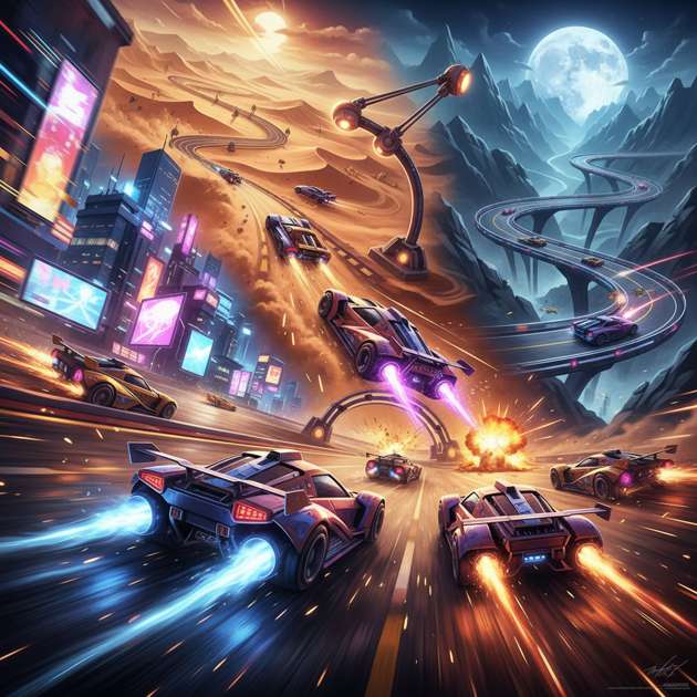 Turbo Clash Racing - Jabali AI Poster