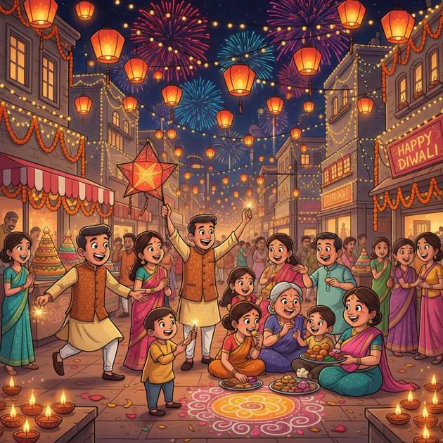 Diwali Dash - Jabali AI Poster