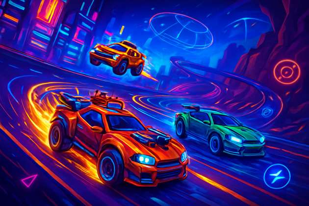 Neon Rush: Combat Circuit - Jabali AI Poster