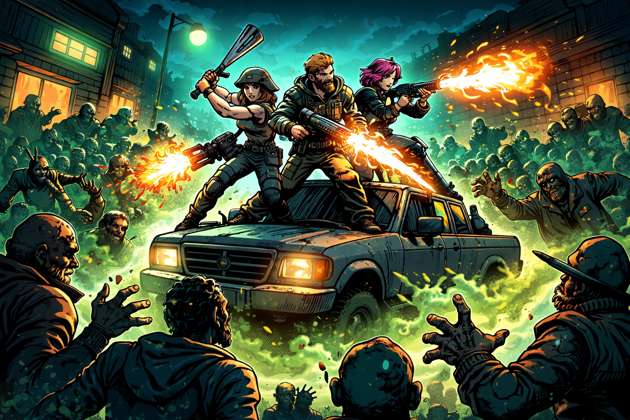 Zombie Squad Frenzy - Jabali AI Poster