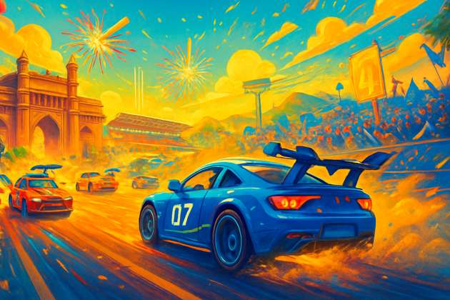 Blue Run: India GP - Jabali AI Poster