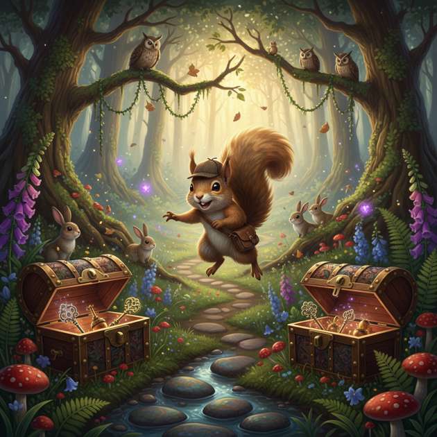 Keys of the Enchanted Grove - Jabali AI Poster