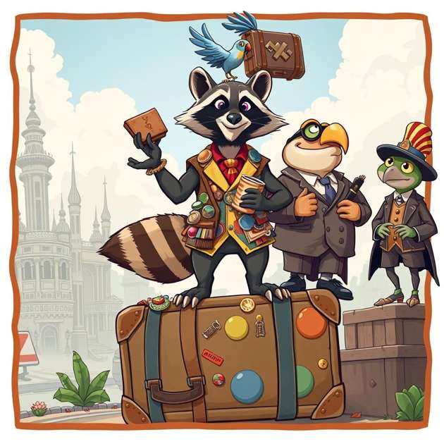 Trash Diplomacy: A Raccoon’s Guide - Jabali AI Poster