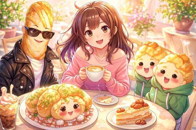 Garlic Bread Love Crunch - Jabali AI Poster