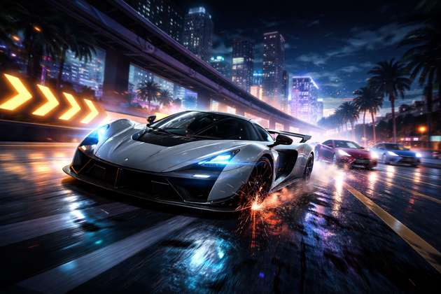 Turbo Drift Rush  taimoor khan - Jabali AI Poster