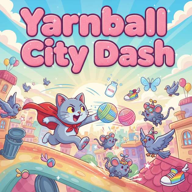 Yarnball City Dash - Jabali AI Poster