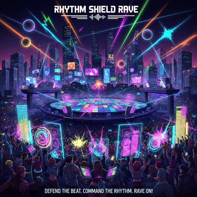 Rhythm Shield Rave - Jabali AI Poster