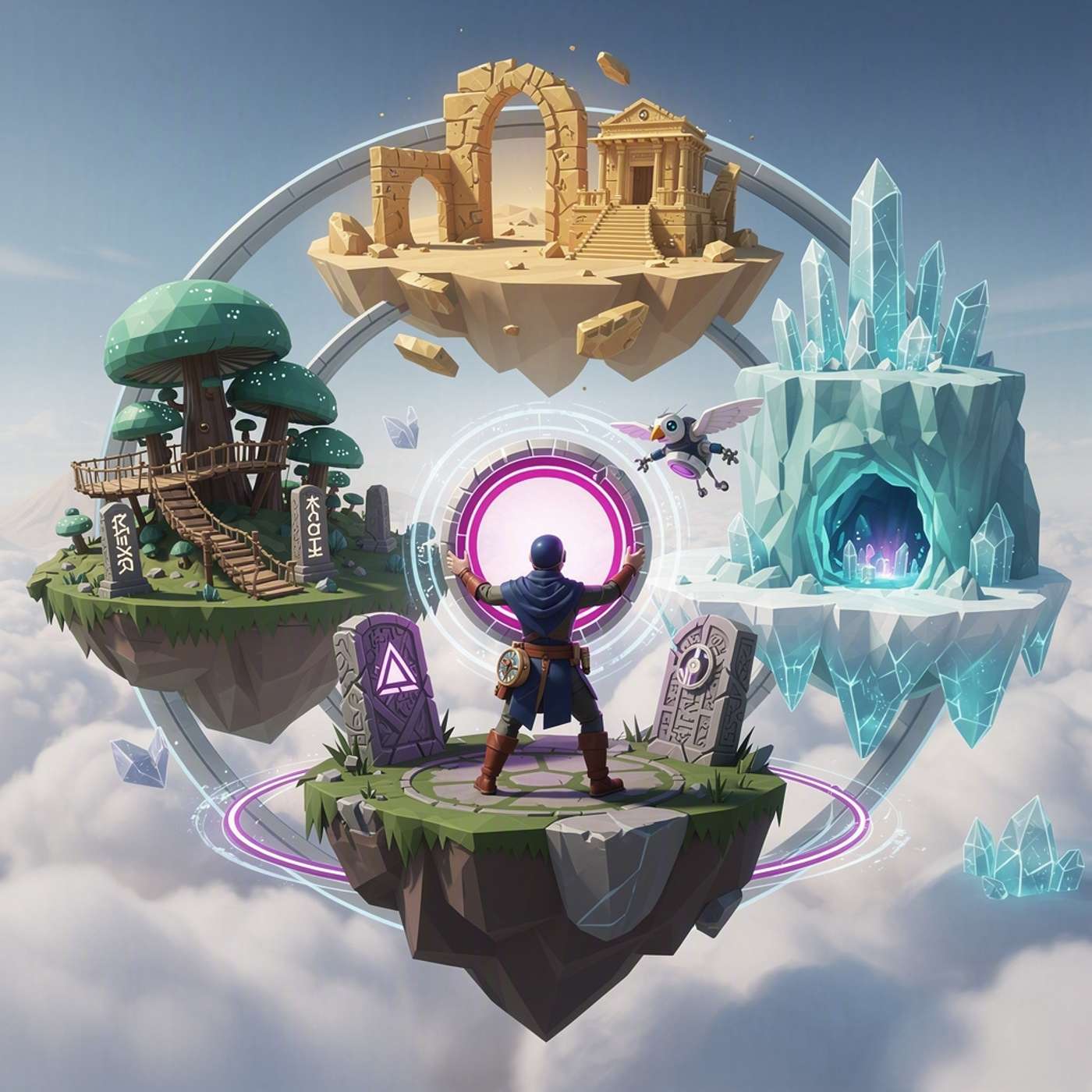 3 Worlds Open Saga game artwork