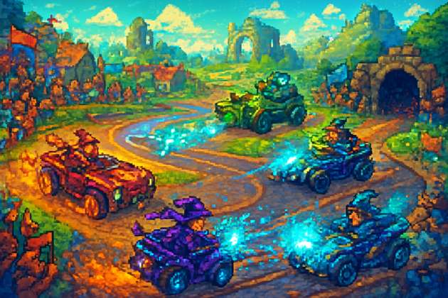 Arcane Arena Racers - Jabali AI Poster