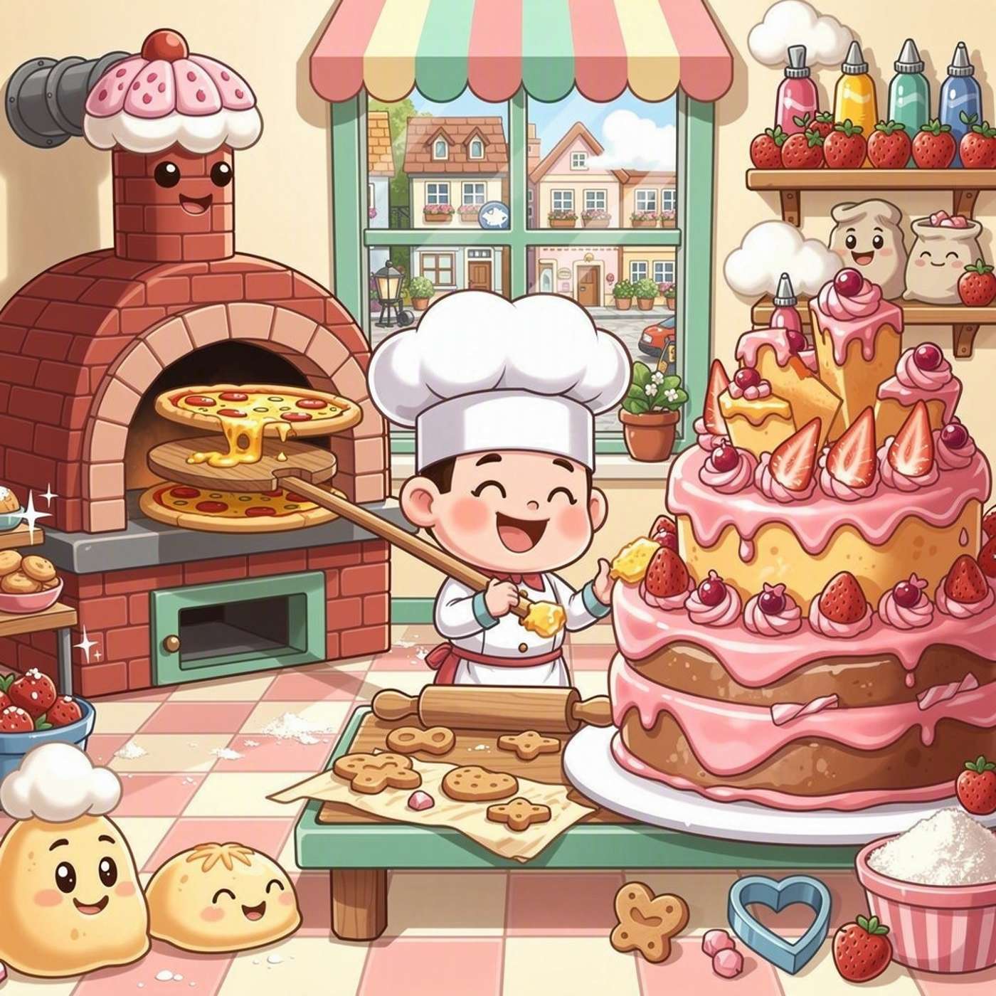 Cake & Pizza Bakery game artwork