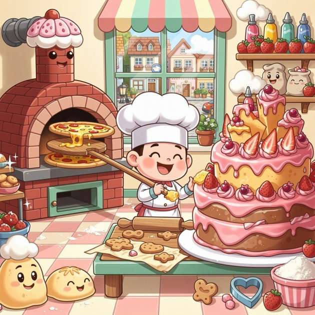 Cake & Pizza Bakery - Jabali AI Poster