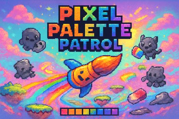 Pixel Palette Patrol - Jabali AI Poster