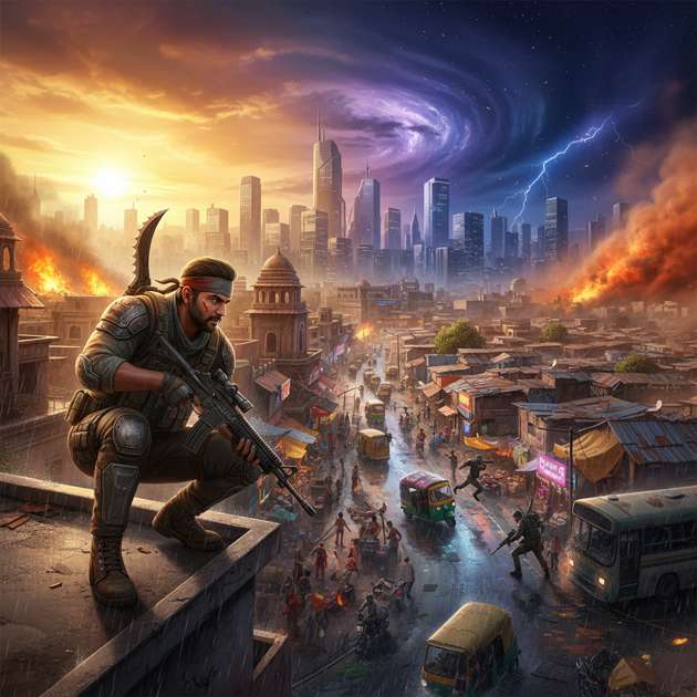 City Survival Rumble - Jabali AI Poster