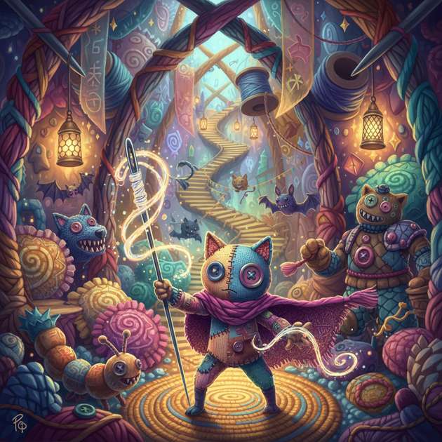 Threadbound Labyrinth - Jabali AI Poster