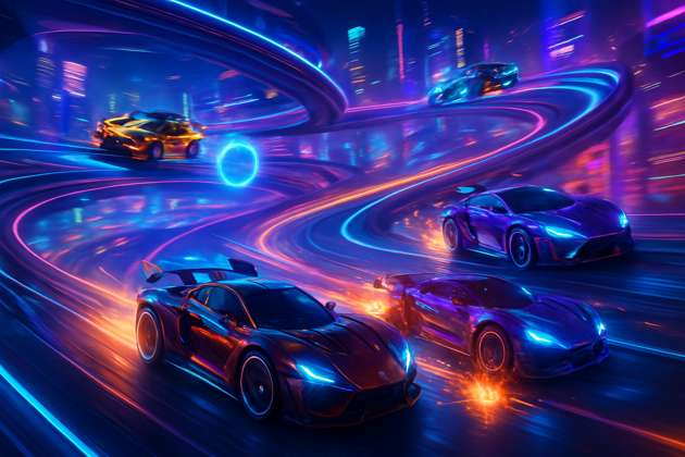 Neon Arena: Combat Racers - Jabali AI Poster