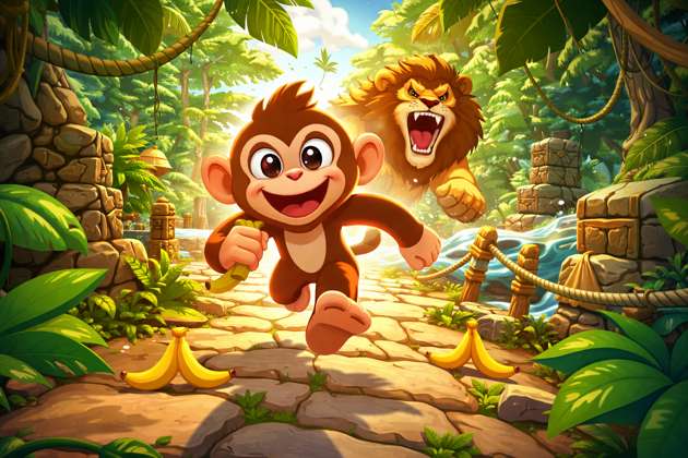 Jungle Dash Monkey Escape - Jabali AI Poster