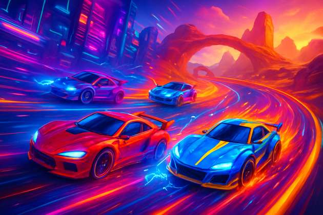 Neon Blitz Rivals - Jabali AI Poster