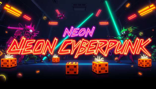Neon Rage: Arena Survival - Jabali AI Poster