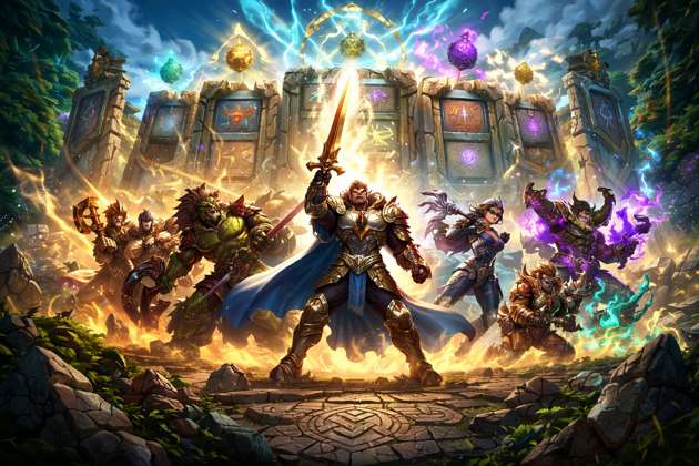 Heroes of Azeroth Megaways - Jabali AI Poster
