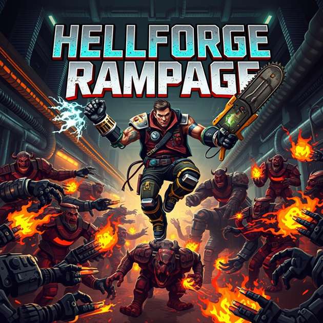 Hellforge Rampage - Jabali AI Poster