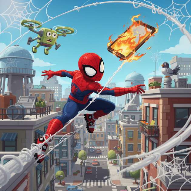 Spider-Man Web Rush - Jabali AI Poster