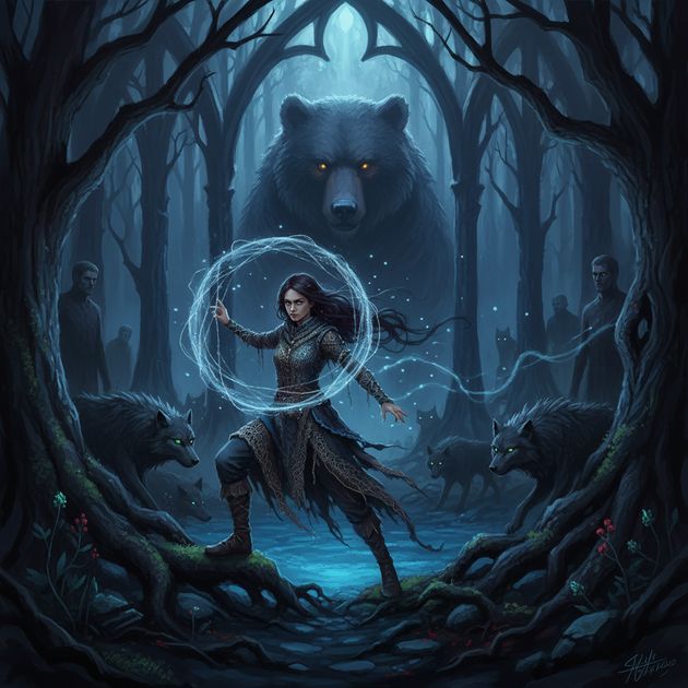 Midnight Loom: Trials of the Wool Man - Jabali AI Poster