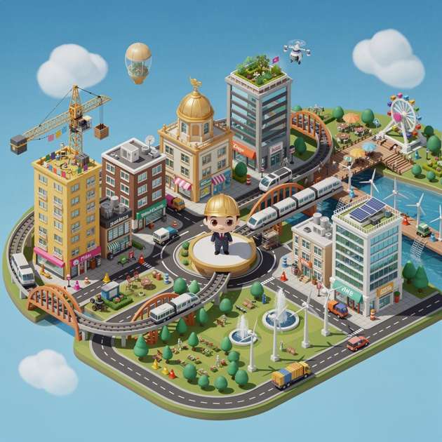 Tycoon City Builder - Jabali AI Poster