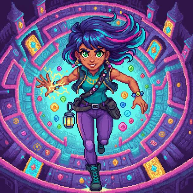 Labyrinthine Castle: Gembound - Dungeon Crawler RPG by Jabali AI