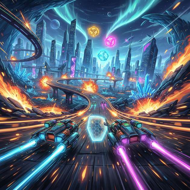 Neon Velocity: Combat League - Jabali AI Poster