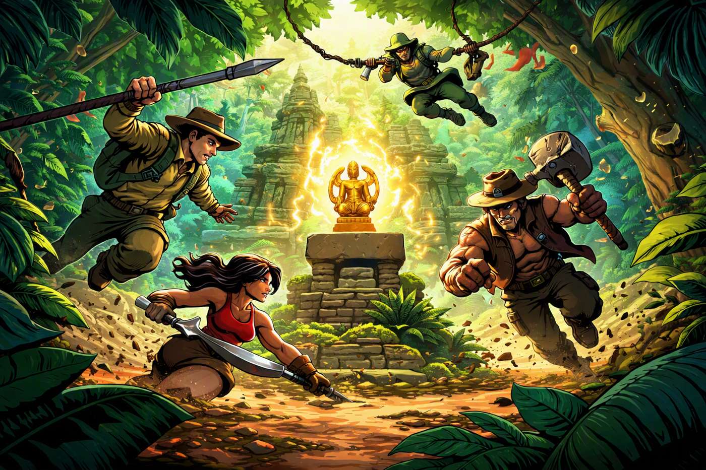 Jungle Rush Showdown game artwork