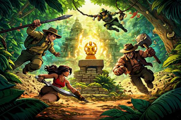 Jungle Rush Showdown - Jabali AI Poster