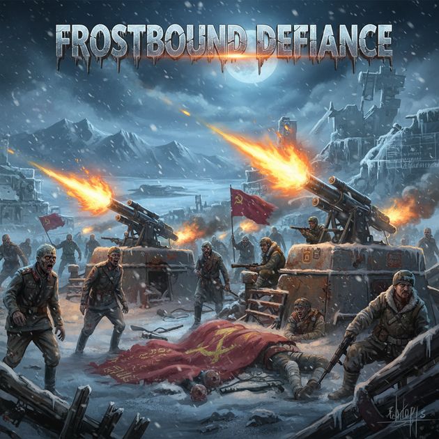 Frostbound Defiance - Jabali AI Poster