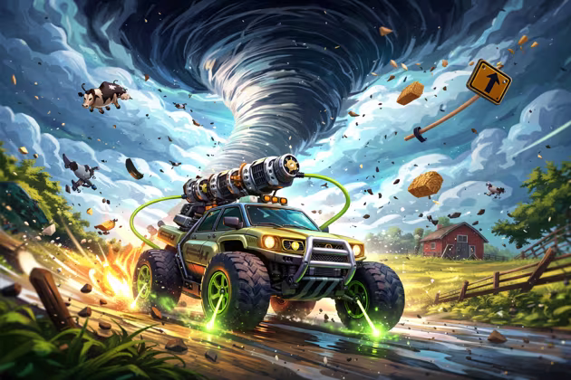 Tornado Interceptor Mobile - Jabali AI Poster
