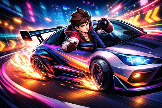 Car Racing Fun Ride - Jabali AI Poster