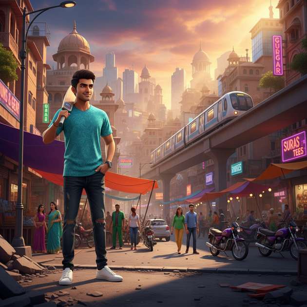 Surat City Rise - Jabali AI Poster
