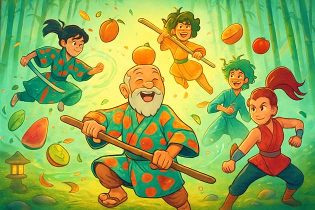 Zen Slice: Bamboo Master - Jabali AI Poster