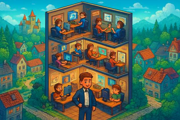 Pixel Studio Tycoon - Jabali AI Poster