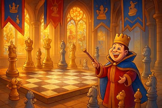 Chess Throne Intrigue - Jabali AI Poster