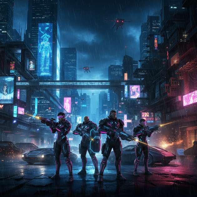 Neon Divide - 3D Open World by Jabali AI