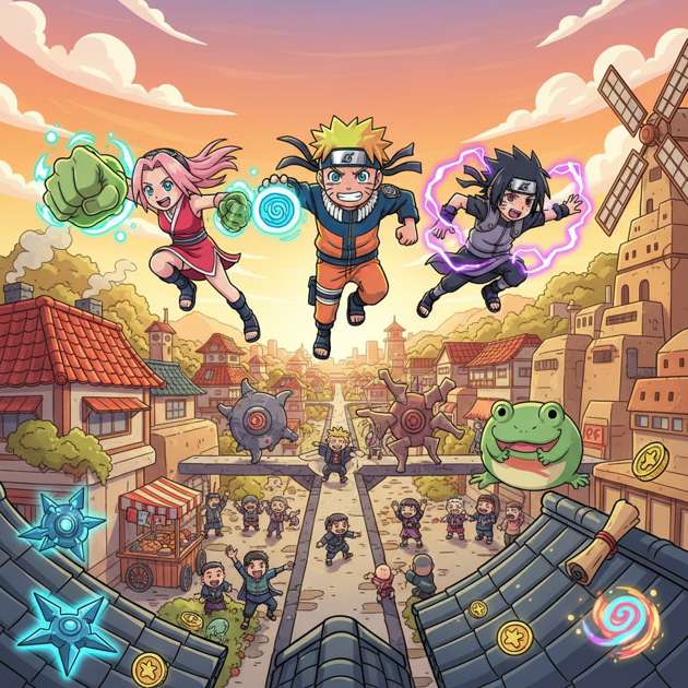 Ninja Village Dash - Jabali AI Poster