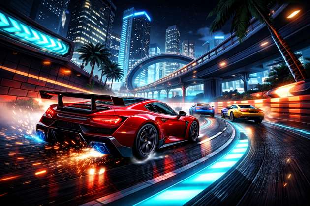 Turbo Drift Rush - Jabali AI Poster