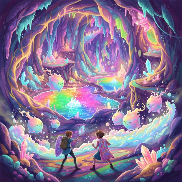 Fizz & Flow Caverns - Jabali AI Poster