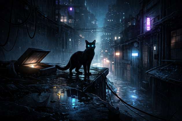 Neon Paws - Jabali AI Poster