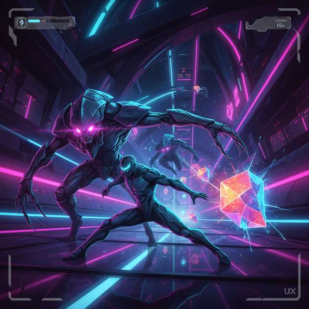 Neon Relic Conduit - Jabali AI Poster