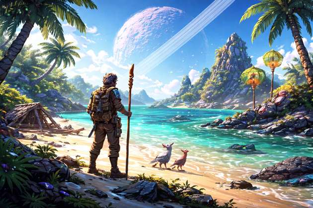 Island Eden Survival - Jabali AI Poster